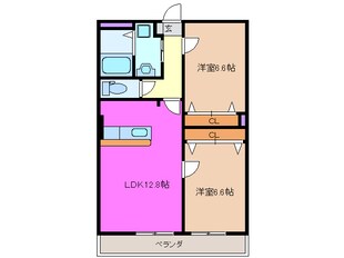 マーレ荘菰野の物件間取画像